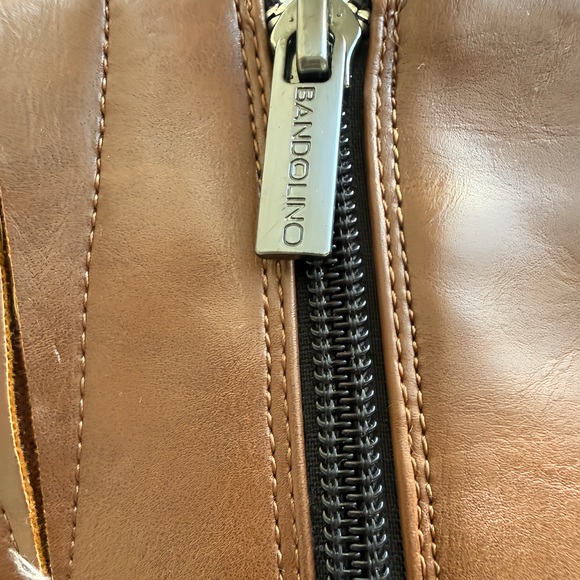 Bandolino Two-Tone Black & Brown Knee-High Riding Boots | Women’s Size 9 - Picture 10 of 11